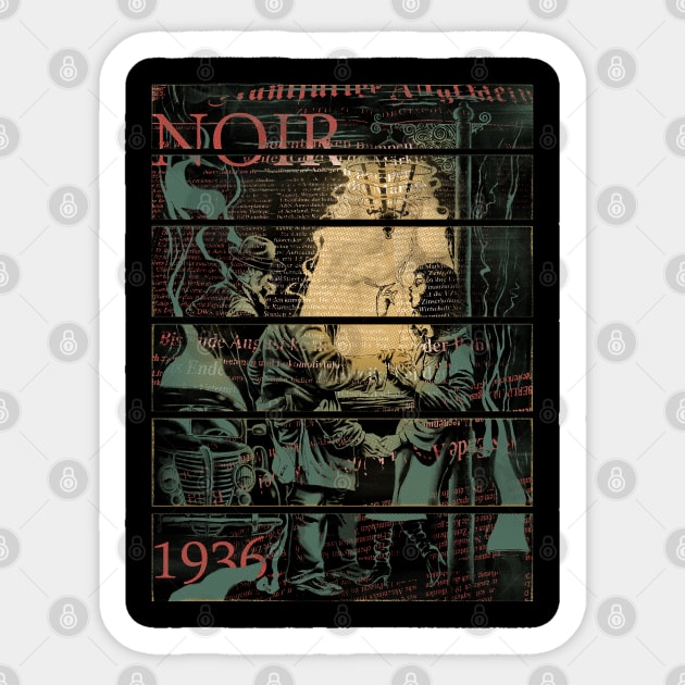 Noir 1936 Sticker by RicoMambo